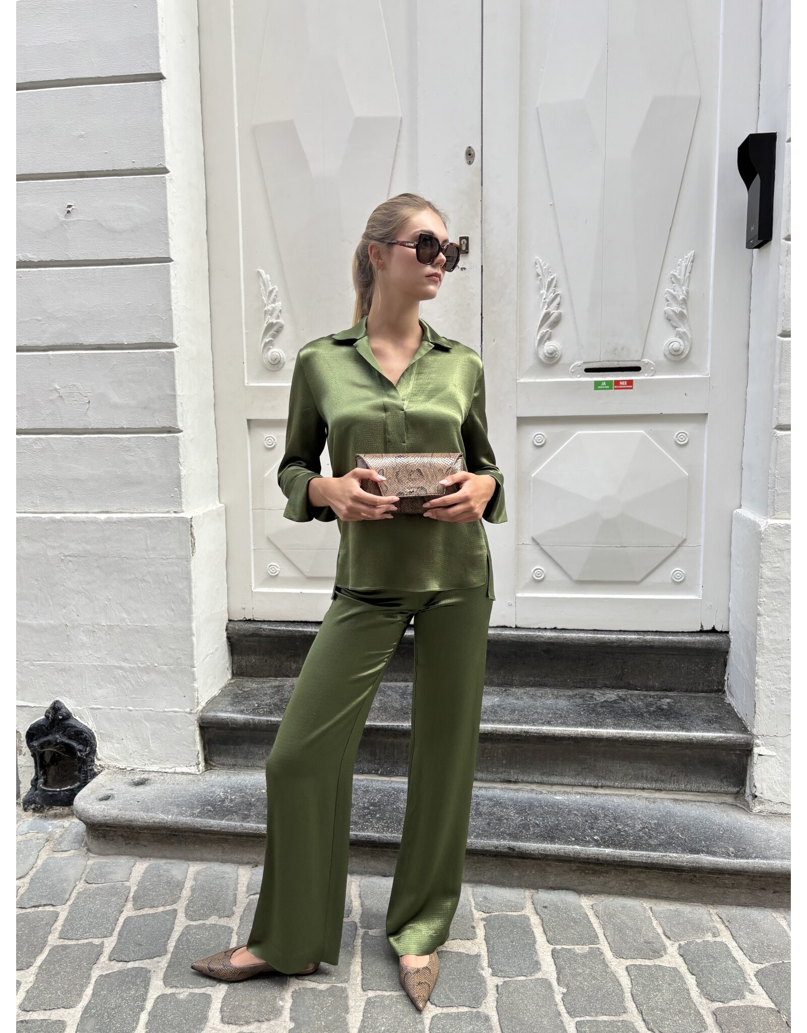 Natan Broek Natan Deep bladgroen