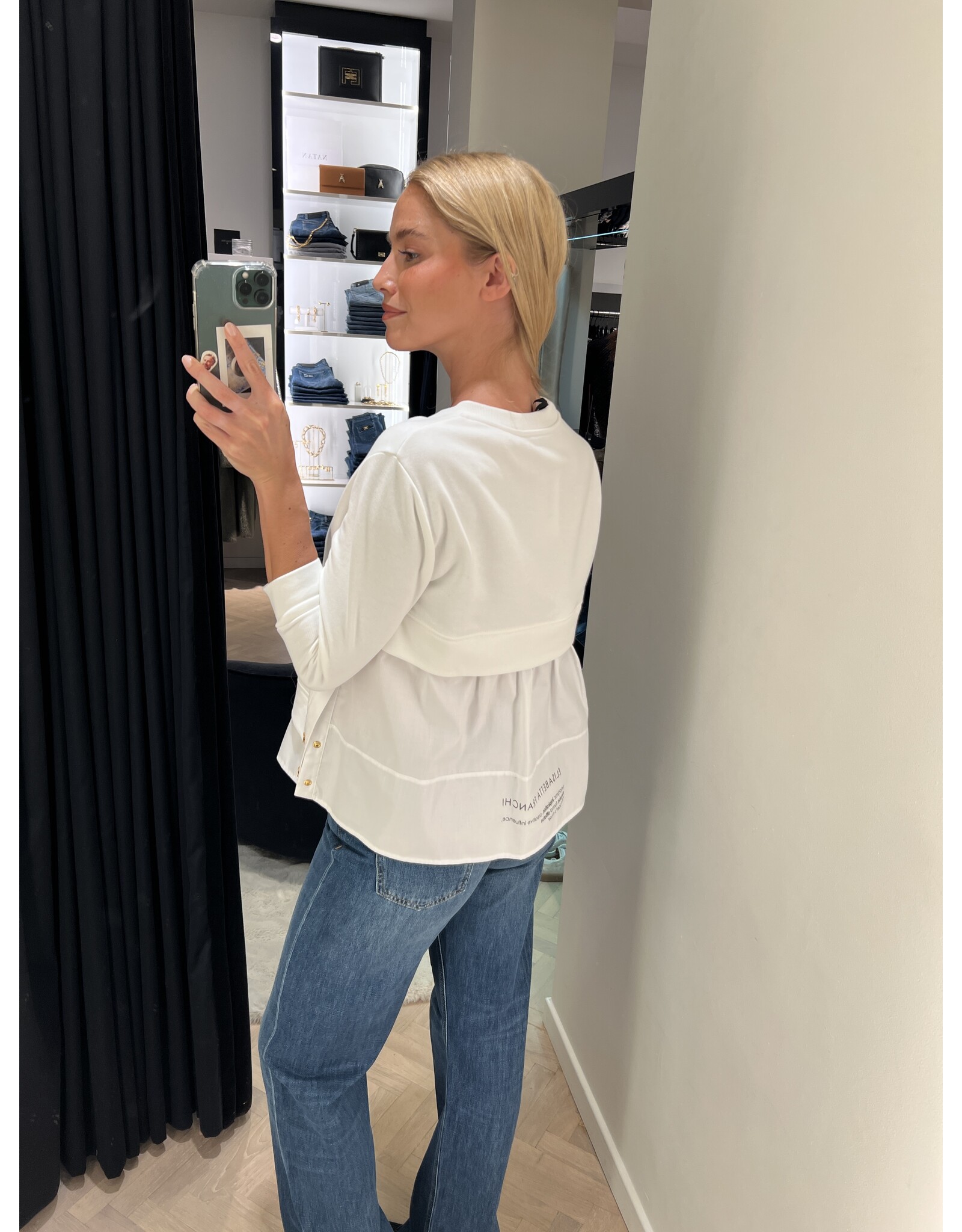 Elisabetta Franchi Sweatshirt E Franchi white