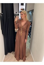 Elisabetta Franchi Partydress E Franchi lurex brown sugar