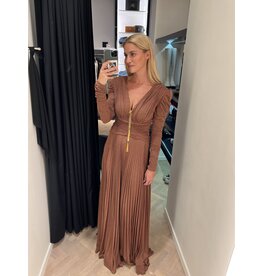 Elisabetta Franchi Partydress E Franchi lurex brown sugar