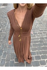 Elisabetta Franchi Partydress E Franchi lurex brown sugar