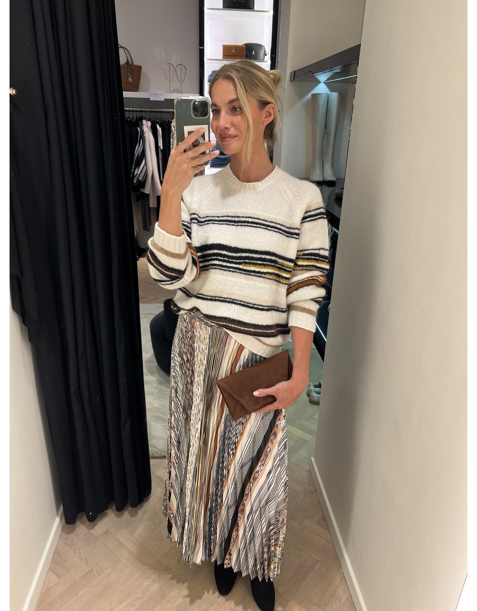 Missoni Midi skirt Missoni cognac/black tones