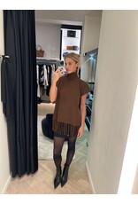 Patrizia Pepe Poncho P Pepe bruin One Size