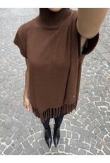 Patrizia Pepe Poncho P Pepe bruin One Size