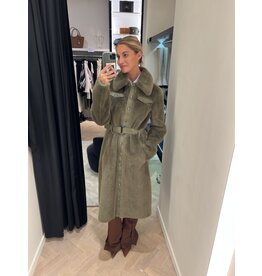 Patrizia Pepe Mantel P Pepe ecopels olijfgroen