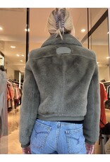 Patrizia Pepe Bomber P Pepe ecopels olijfgroen