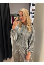 Natan Wijde broek Natan Dusty donker zilver