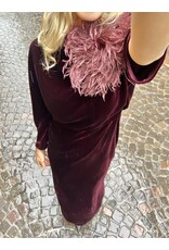 Natan Partydress Natan Dorian velvet wijnrood