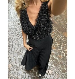 Elisabetta Franchi Partydress E Franchi zwart + sequins