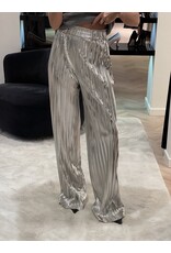 Natan Wijde broek Natan Dusty2 plissé zilver