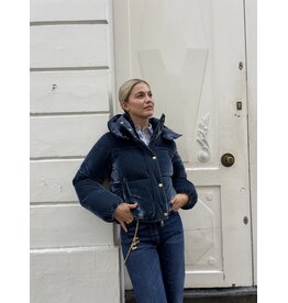 Elisabetta Franchi Donsvest E Franchi velvet jeanskleur Elisabetta Franchi Donsvest E Franchi velvet jeanskleur