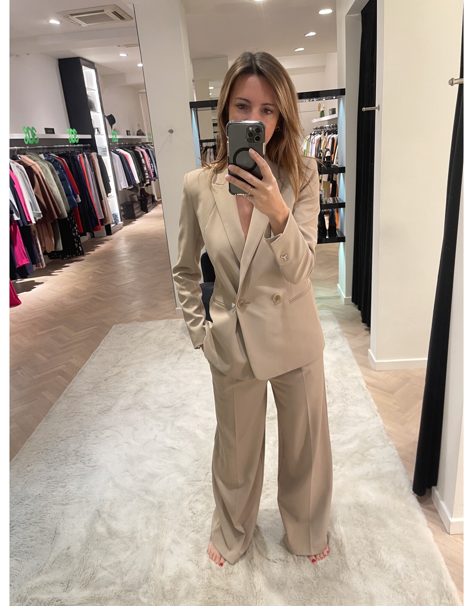 Patrizia Pepe Blazer Patrizia Pepe zandkleur