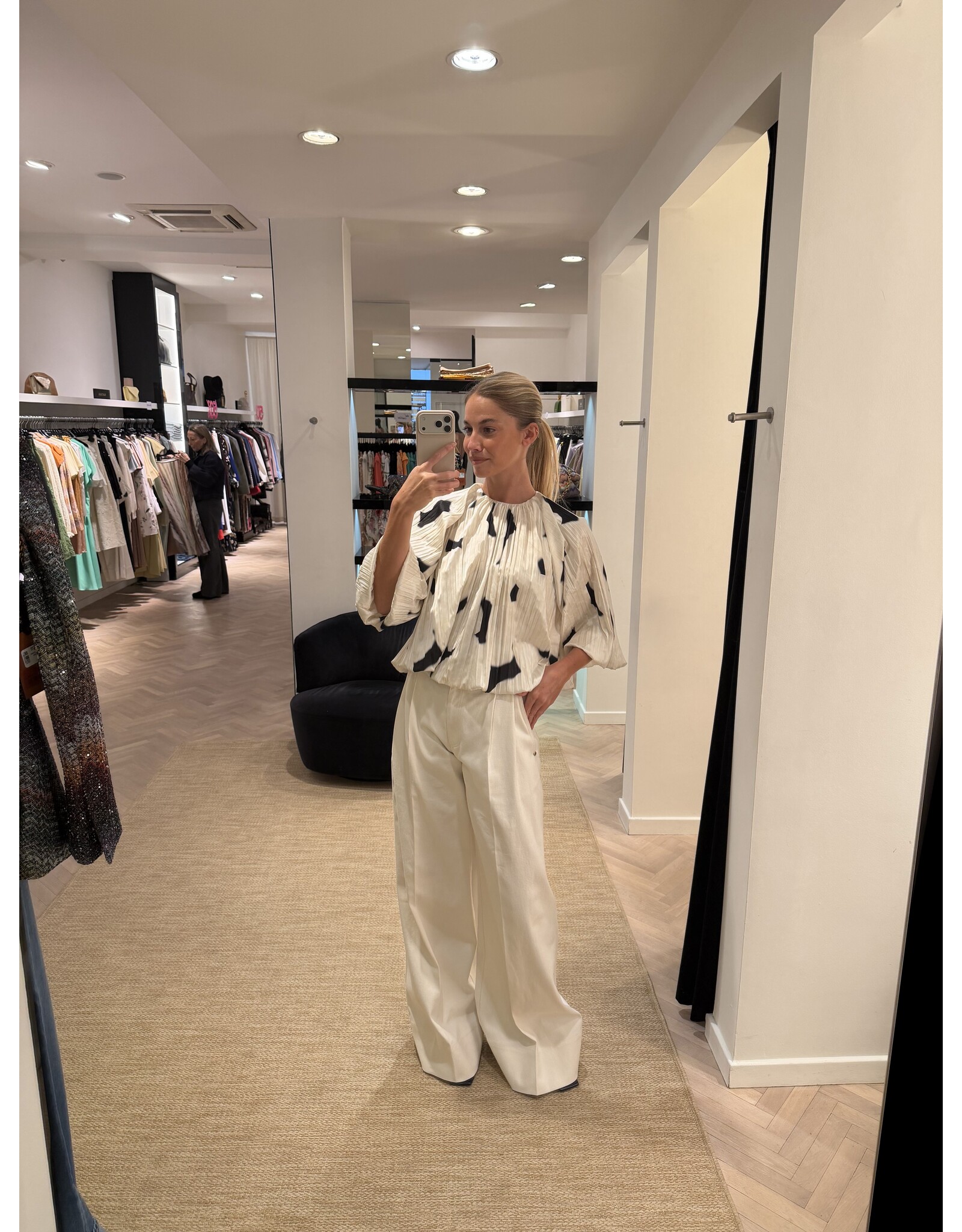 Natan Top Natan Edie print ivoire