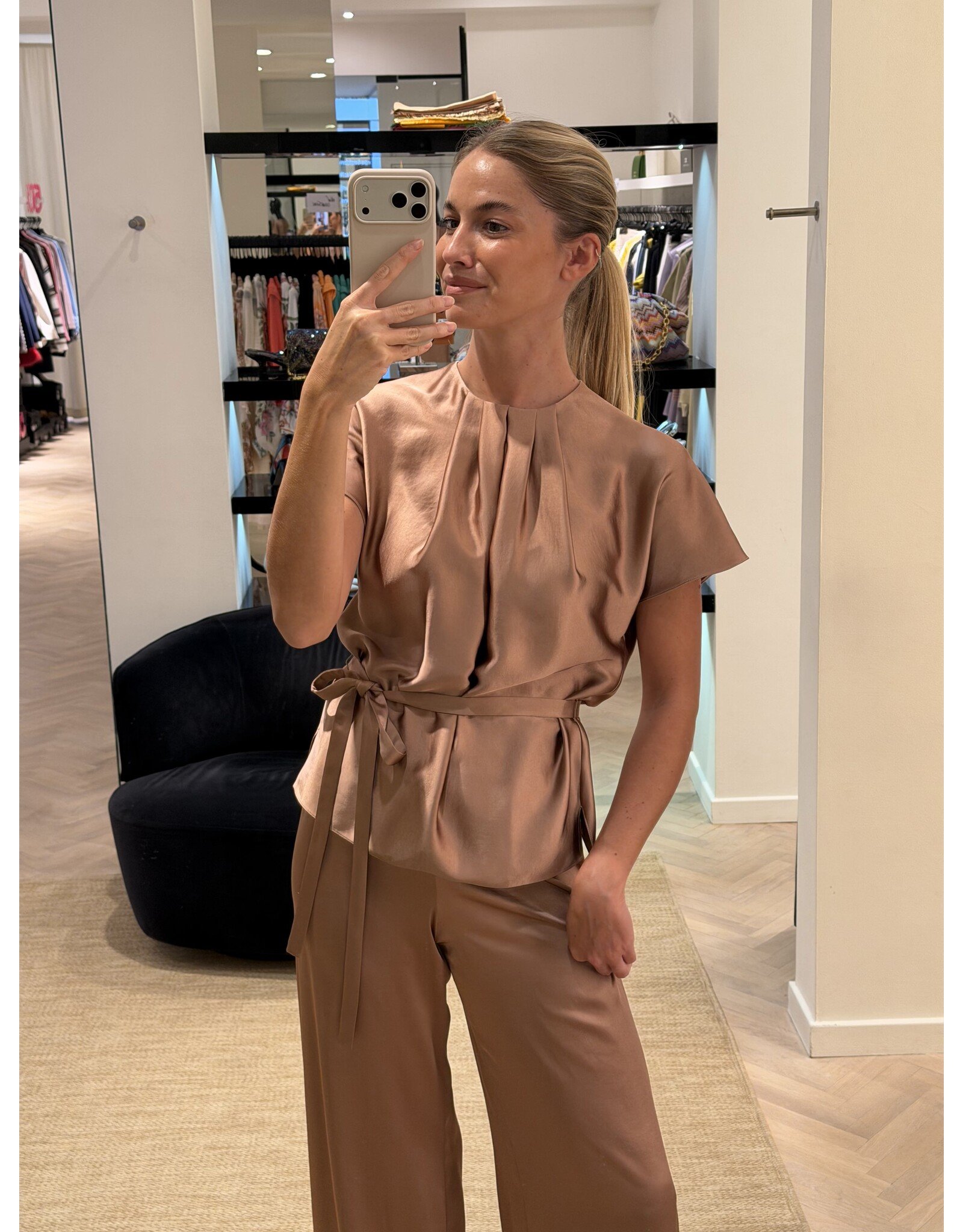 Natan Broek Natan Epicea satijn blush