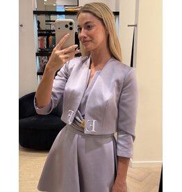 Elisabetta Franchi Kort vestje E Franchi tafta