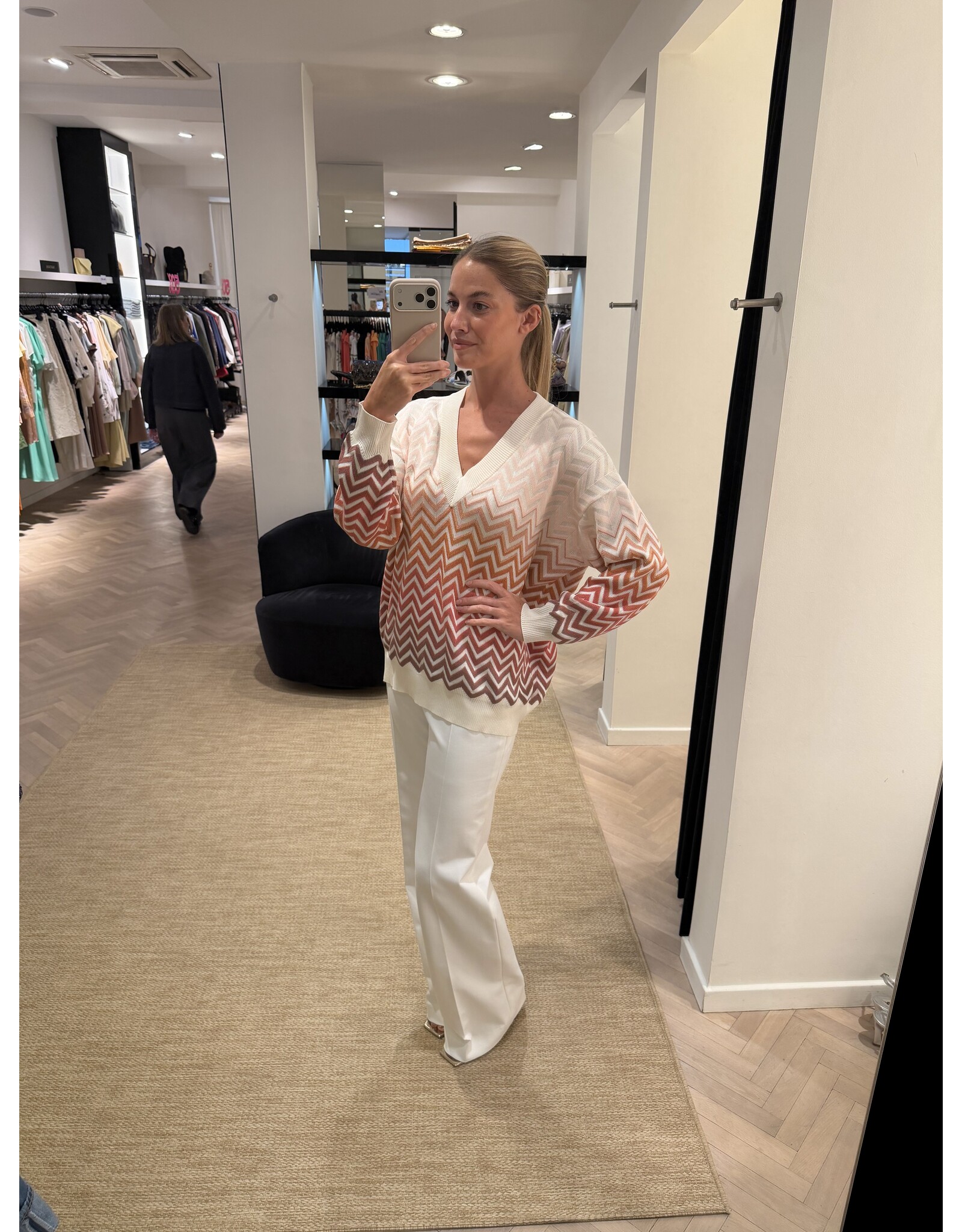 Missoni Oversized pull Missoni zigzag V-neck