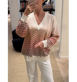Missoni Oversized pull Missoni zigzag V-neck