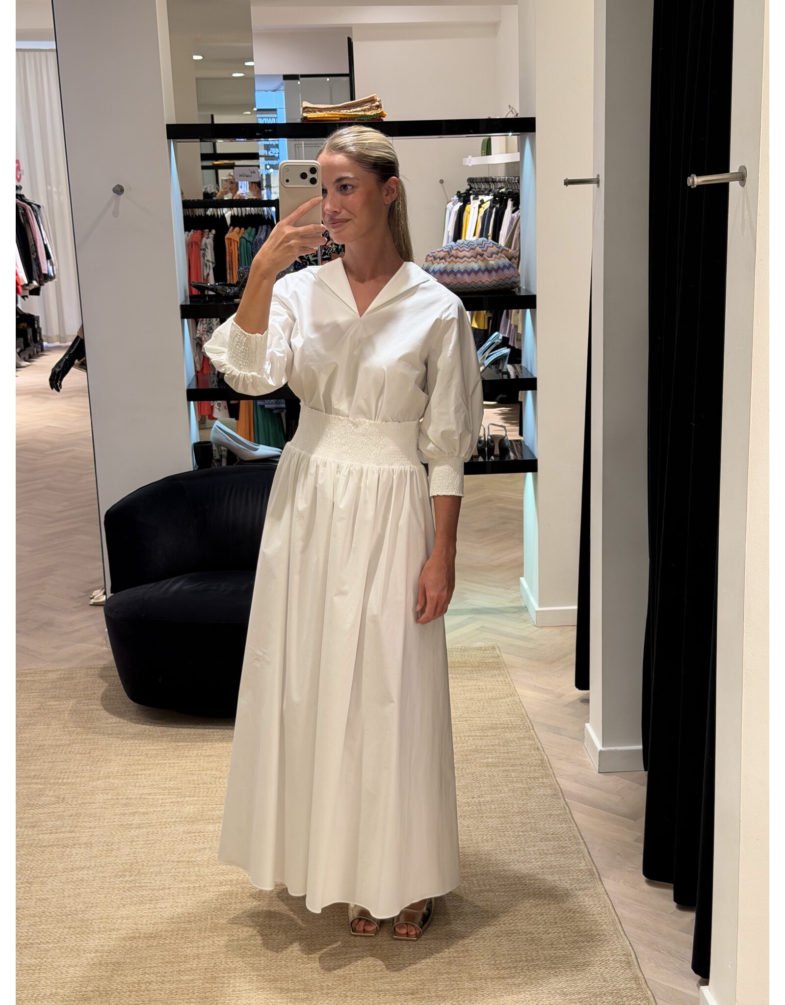 Natan Lange rok Natan Emeris wit popeline