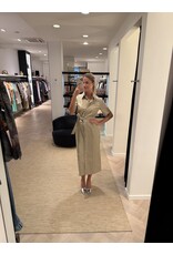 Patrizia Pepe Safaridress P Pepe zandkleur