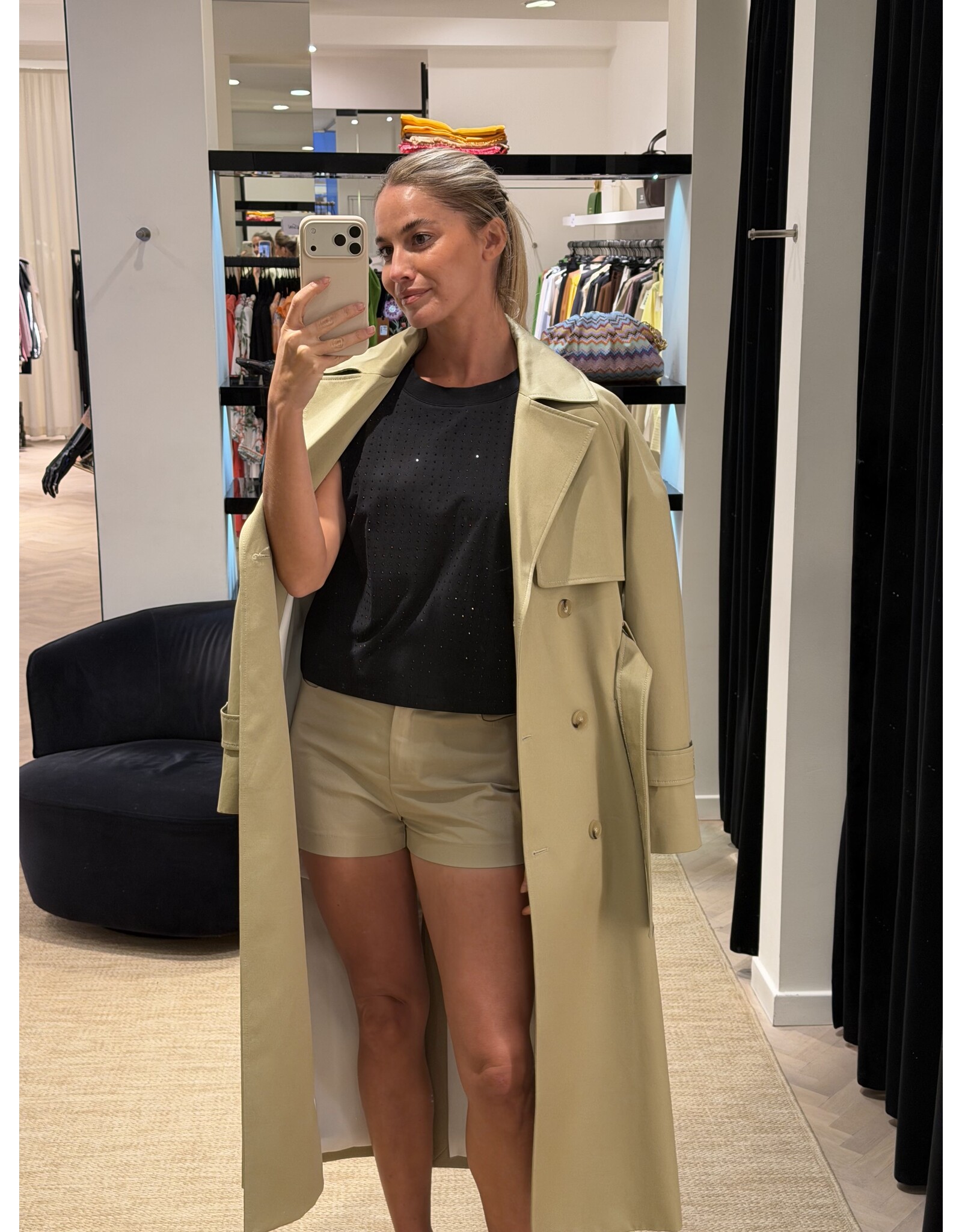 Patrizia Pepe Trench P Pepe zandkleur