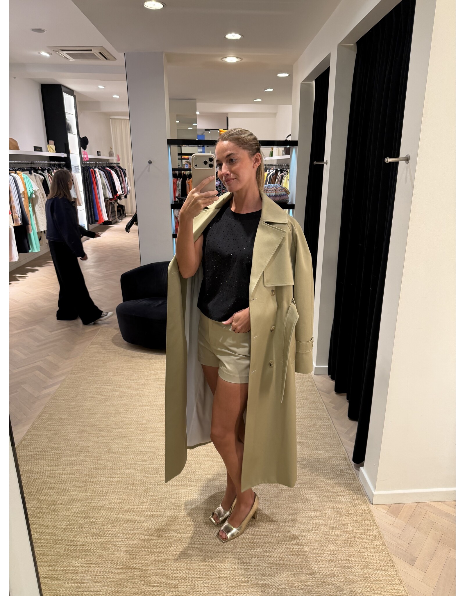 Patrizia Pepe Trench P Pepe zandkleur