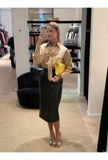 Elisabetta Franchi Kokerrok E Franchi ecoleder zwart