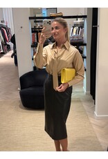 Elisabetta Franchi Kokerrok E Franchi ecoleder zwart