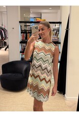 Missoni Kort kleedje Missoni zigzag pastel groen