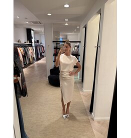 Patrizia Pepe Rechte rok P Pepe ivoorkleur