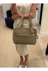 Patrizia Pepe Handtas P Pepe suède olijfgroen