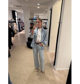 Patrizia Pepe Jeanshemd P Pepe light blue wash