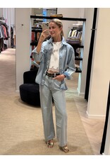 Patrizia Pepe Jeanshemd P Pepe light blue wash