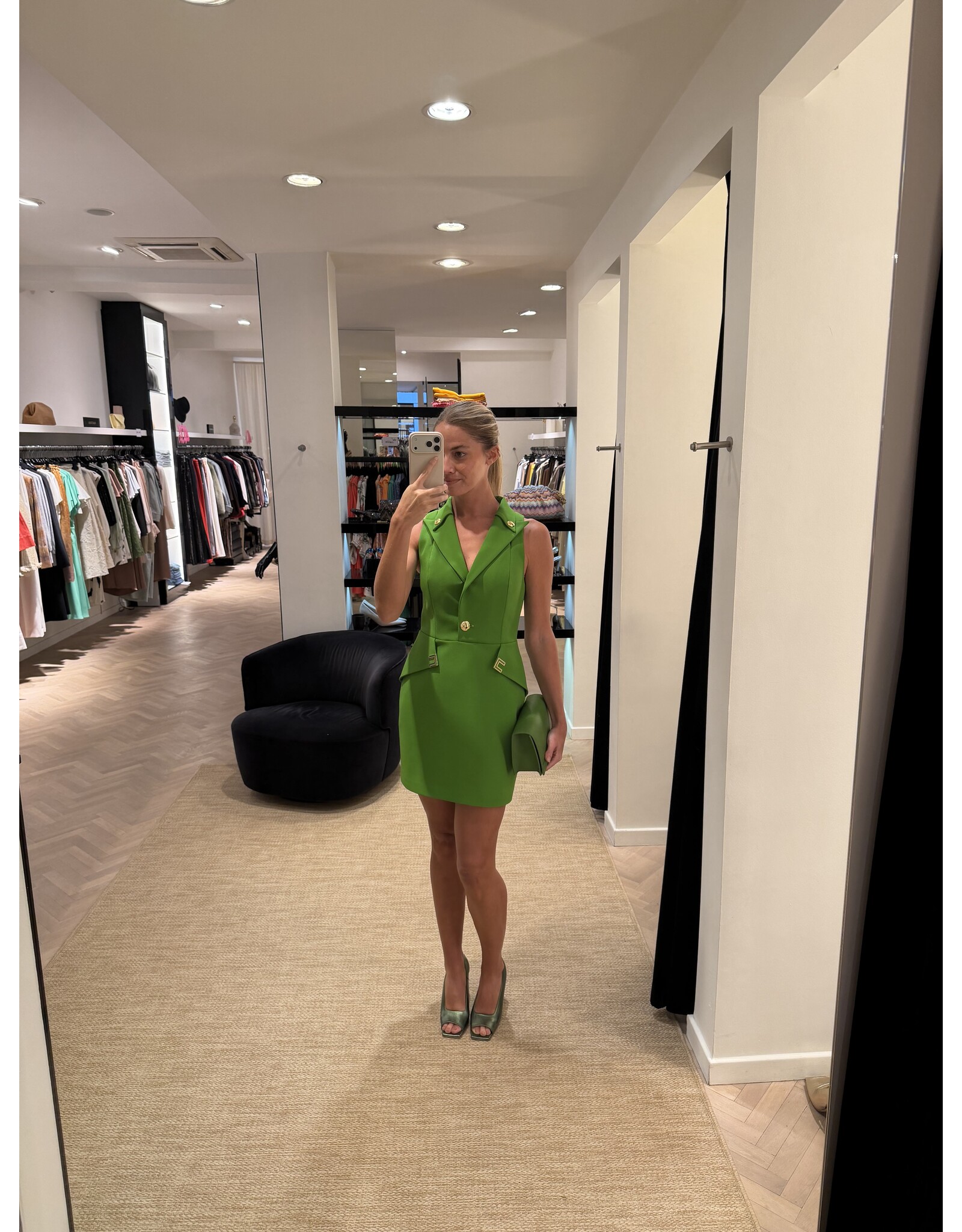 Elisabetta Franchi Kort kleedje E Franchi aloé