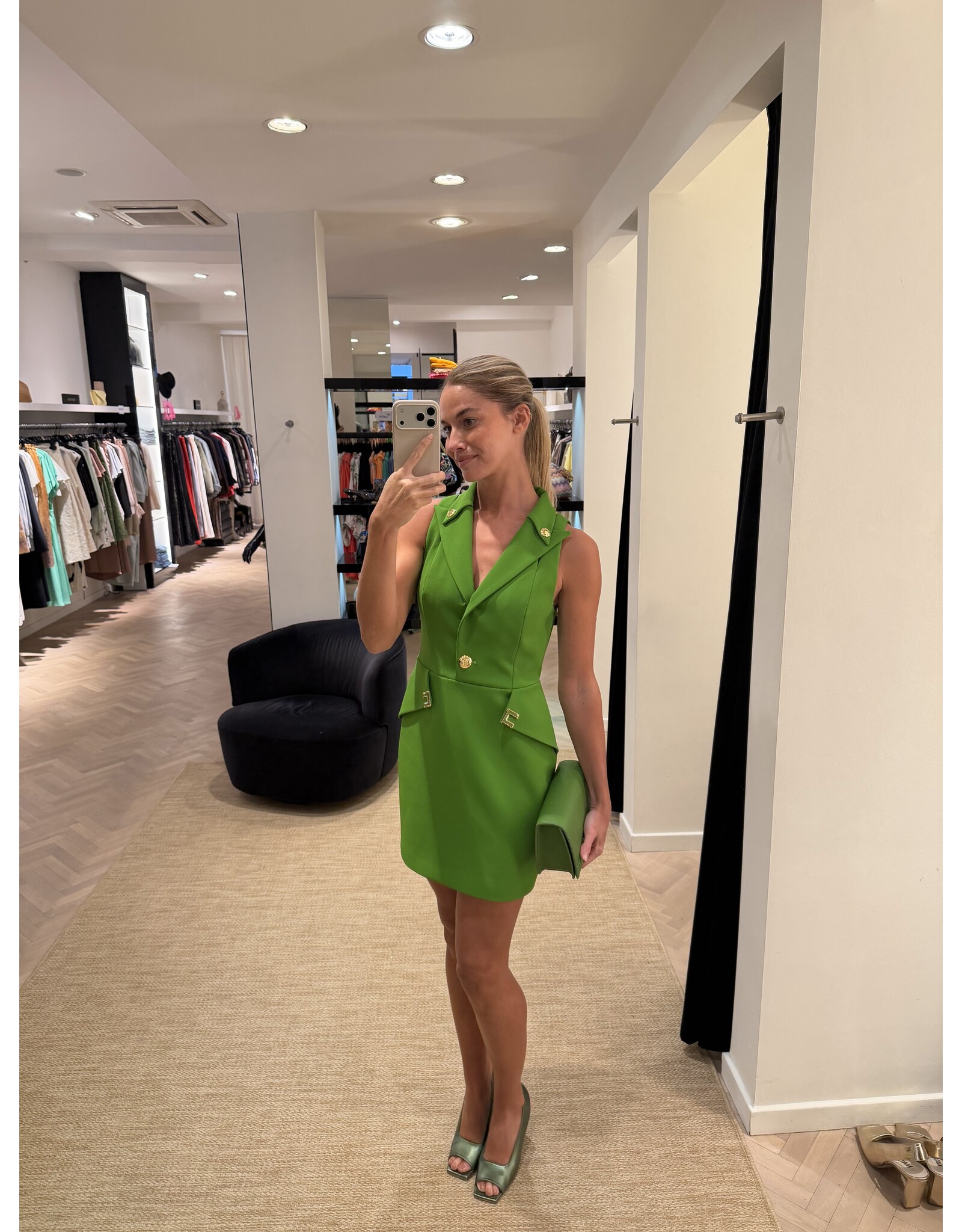 Elisabetta Franchi Kort kleedje E Franchi aloé