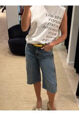 Elisabetta Franchi Bermuda jeans E Franchi rits zijkant