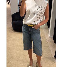 Elisabetta Franchi Bermuda jeans E Franchi rits zijkant