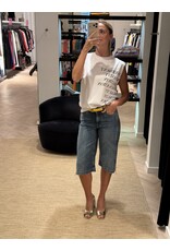 Elisabetta Franchi Bermuda jeans E Franchi rits zijkant