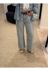 Patrizia Pepe Jeans P Pepe wide legs light blue wash