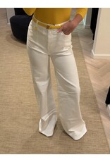 Elisabetta Franchi Jeans E Franchi wit wijde pijpen