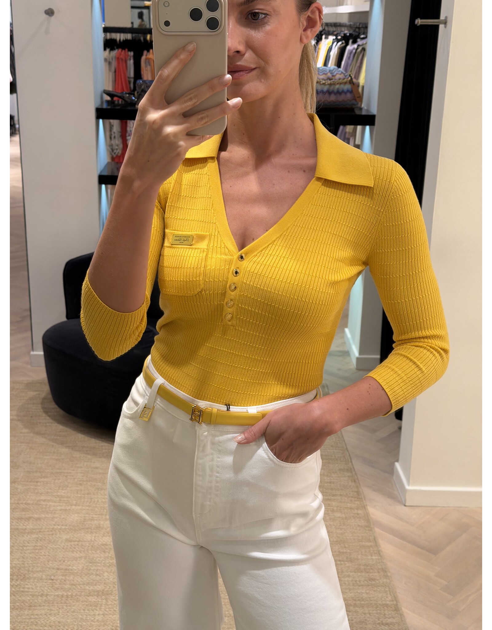 Elisabetta Franchi Fijne polo E Franchi