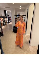 Lange kaftan Hale Bob Bridie orange silk