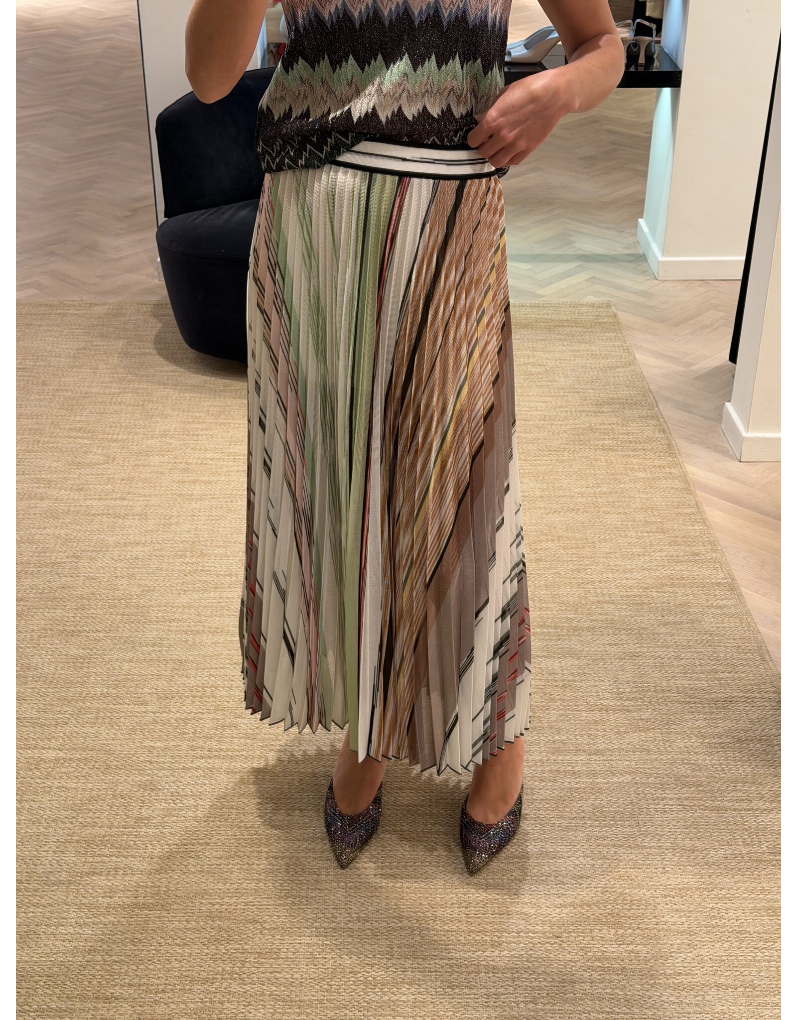 Missoni Muiltjes Missoni kitten heel lurex zigzag