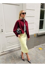 Natan Korte vest Natan Fusain wol bordeaux