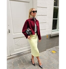 Natan Korte vest Natan Fusain wol bordeaux