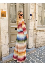 Missoni Lang kleed Missoni multicolor framboise