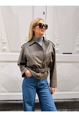 Emporio Armani Blouson E Armani kaki leder