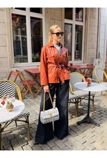Natan Lange vest Natan Faune3 faux cuir terracotta