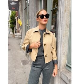 Natan Korte vest Natan Fusain2 beige