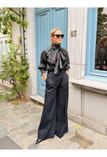 Natan Bloes Natan Fable silk tartan donkerblauw