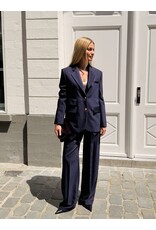 Elisabetta Franchi Blazer E Franchi stripe donkerblauw/rood
